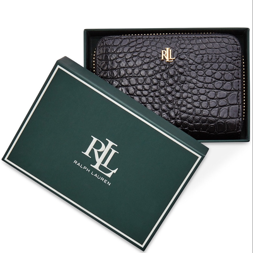 Lauren Ralph Lauren Small Leather Wallet MSRP $95